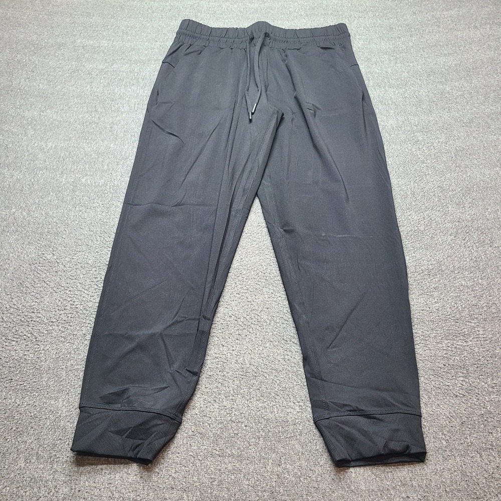 Member's Mark Travel Jogger Womens M Black Excellent Recycled Nylon Stretch